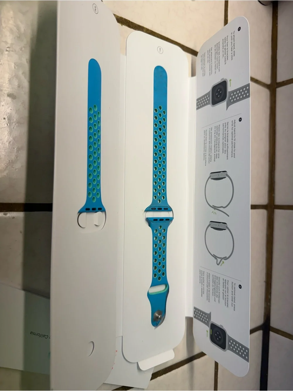Blue Sport-Style Silicone Watch Band for Smartwatches